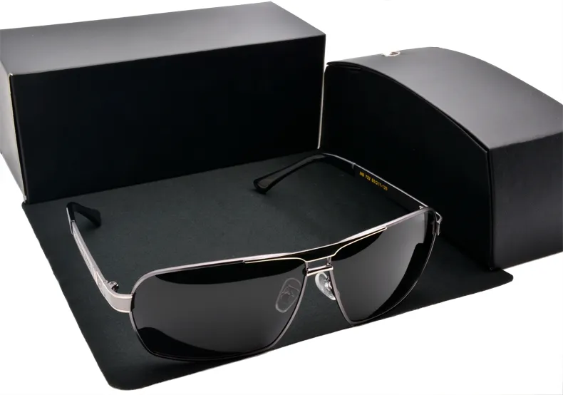 Top qualité 722 Marque designer Lunettes de soleil polarisées hommes femmes Polit lunettes de soleil métal framen Sport Driving lunettes avec Retail cas295x