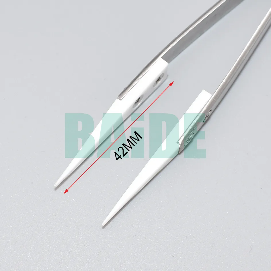 Antistatic Ceramic Tweezers Electronic Cigarette Resistance Wire DIY Tool Heat Resistant Interchangeable Head Pointed Tip 6777127