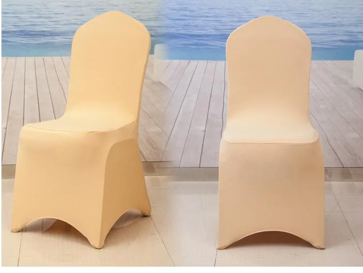 .Universal White Spandex Wedding Chair Covers for Wedding Banquet Hotel Decoration outdoor beach sofa chair covers