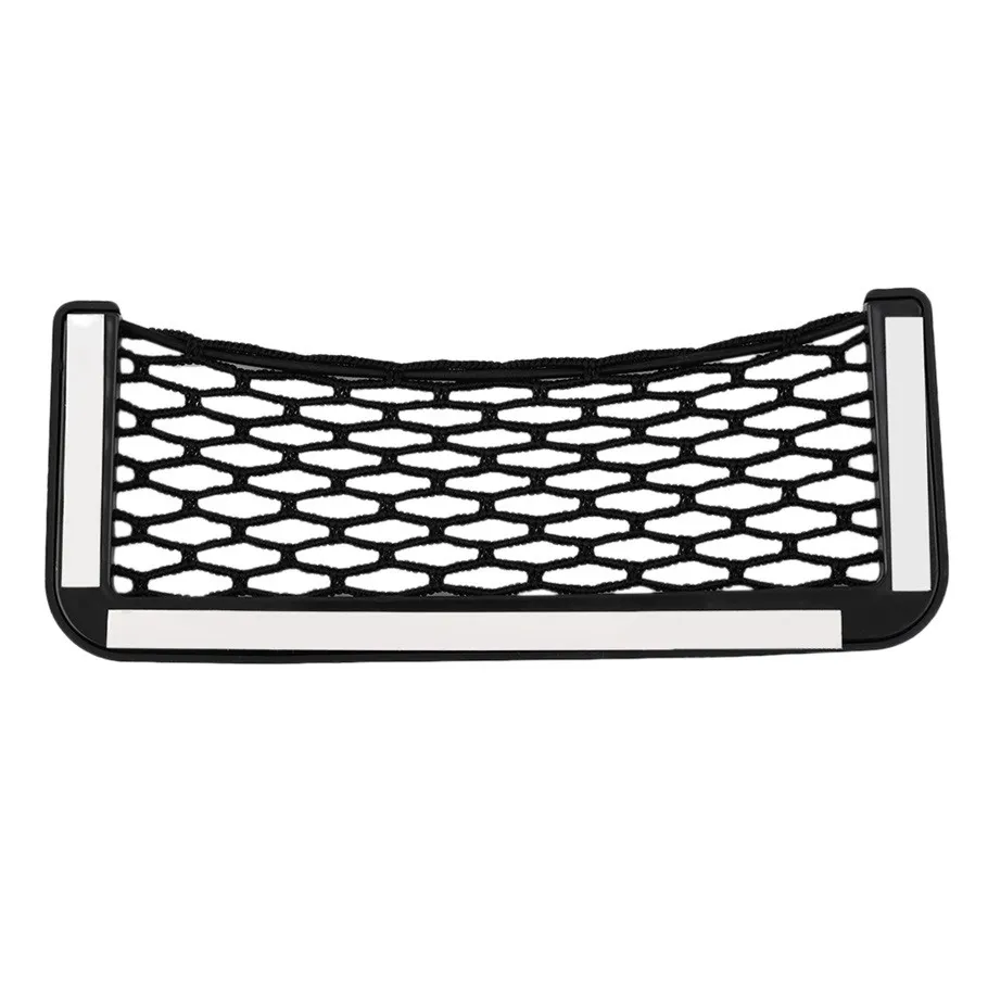 Bilnät Arrangörfickor Net Bilförvaring Andra generations Automotive Mesh Bag med lim Visor 20cm x 8cm