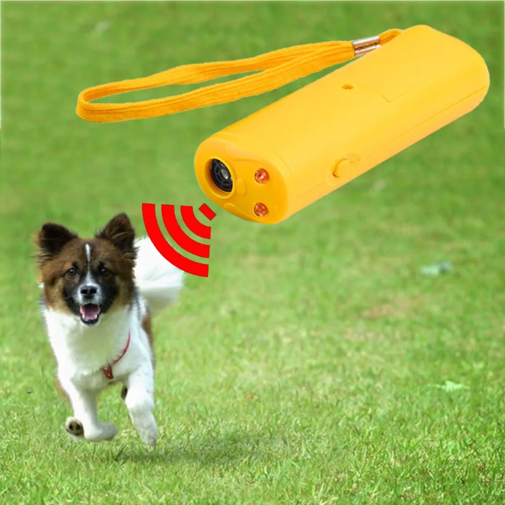 Dispositif anti-aboiement à ultrasons de chien de formation de chien aboyant anti-aboiement de dispositif 3 en 1 Dispositif anti-aboiement de chien de aboiement d'arrêt à aboyer