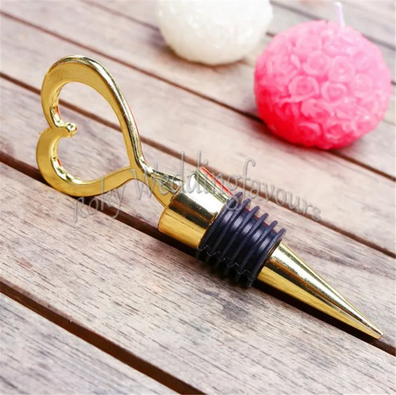 Elegant Heart Wine Stopper Bottle Stopper Wedding Favors Bridal Shower
