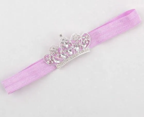 Joli bébé princesse couronne bandeau bébé fille cheveux accessoires diadème infantile élastique bandes de cheveux nouveau-né brillant tête enveloppement bandeau YH9601152