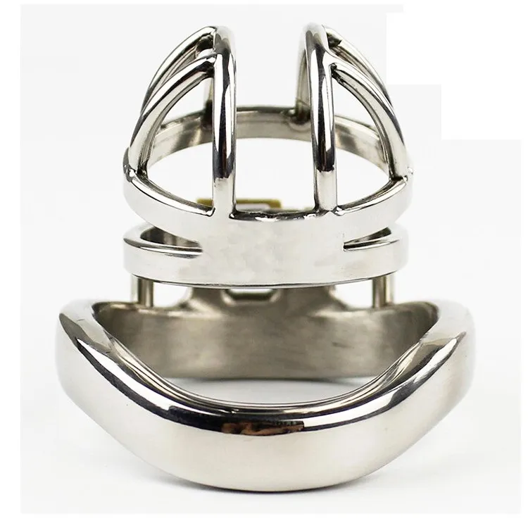 Smaller Stainless Steel Belt Cock Lock Cage Device Top Quality Metal Strap On Sex Products For Men5163352