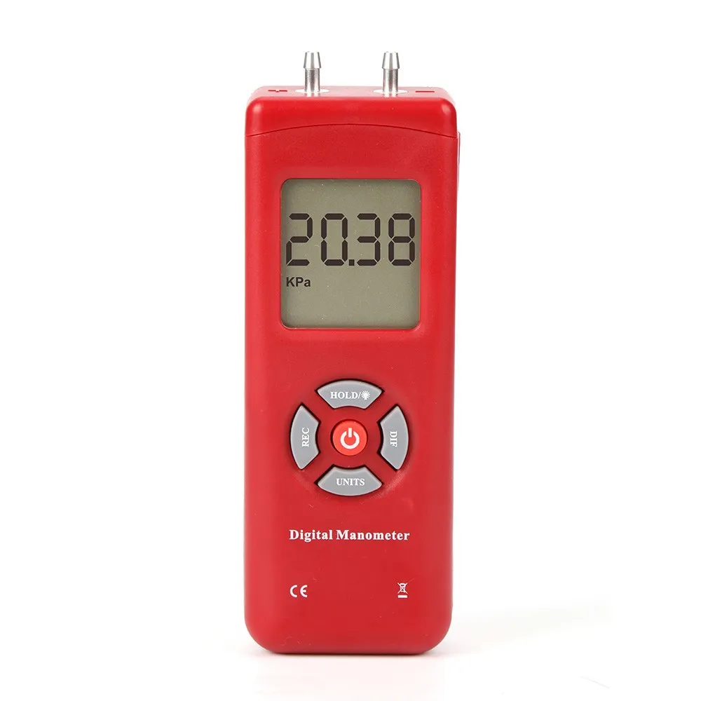 3 LCD Digital Manometer Differential Air Pressure Meter Gauge Vacuummeter PSI Instrument Presion Diagnostic-tool Data Hold