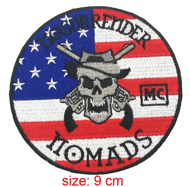 FAMOUS SKULL SKELETON Embroidered Iron On Sew Patch Biker
