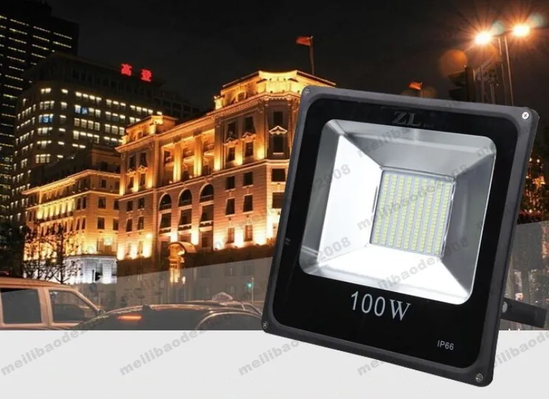 LED Flood Light Outdoor Lights 100W 220V 5600LM 189led SMD5730 Floodlights för Street Square Highway Outdoor Wall Billboard Myy