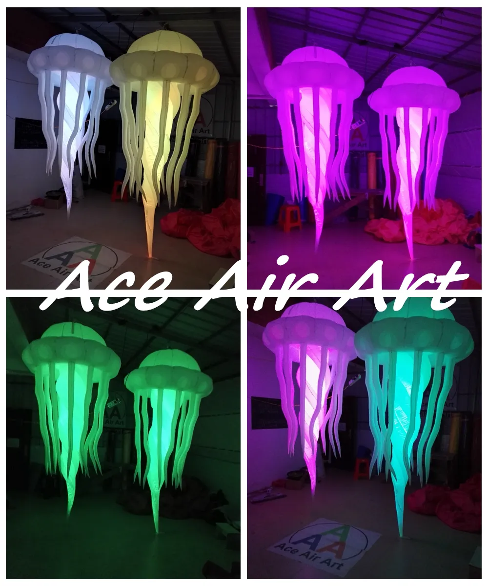 Inflatable Jellyfish LED Lamp Hanging Party Ceiling... From ...