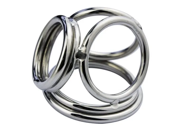 Anneaux Pour Cage De Chasteté Pénis - Acier Inoxydable - Argenté - Neuf