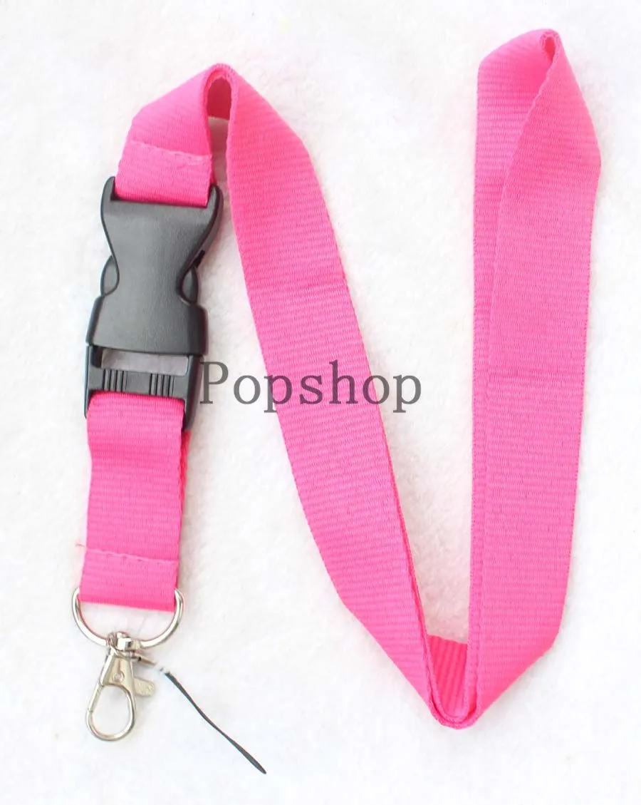 Ren färg! Lanyard Keychain Key Chain ID Badge Cell Phone Holder Neckrem Green och Magenta. gratis frakt