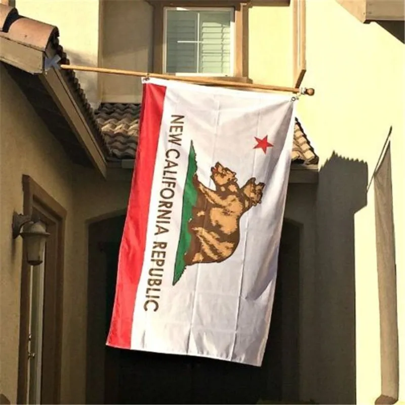 California Flag USA vlag 100 polyester banner indoor buiten nieuwe Verenigde Staten staat vlaggen 90150cm7585778
