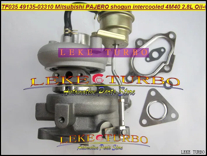 Turbo TF035 49135-03130 49135-03310 Turbocompressore raffreddato ad olio per Mitsubishi Pajero II shogun con intercooler Mighty Truck 4M40 2.8L D