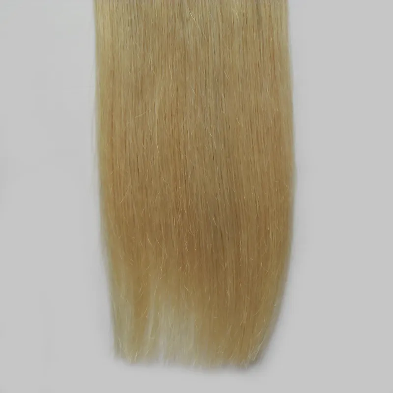 Ombre fita em extensões de cabelo 100g em linha reta # 1b / 613 fita em extensões de cabelo humano ombre extensão de cabelo humano loiro