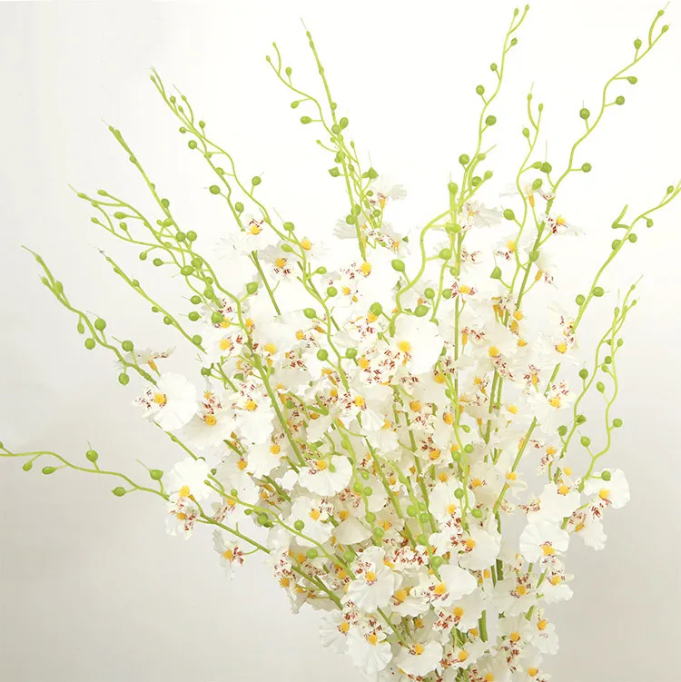 Artificial Flowers Oncidium hybridum 98CM/38.6inch Phalaenopsis for Party House Wedding Bouquet Decoration