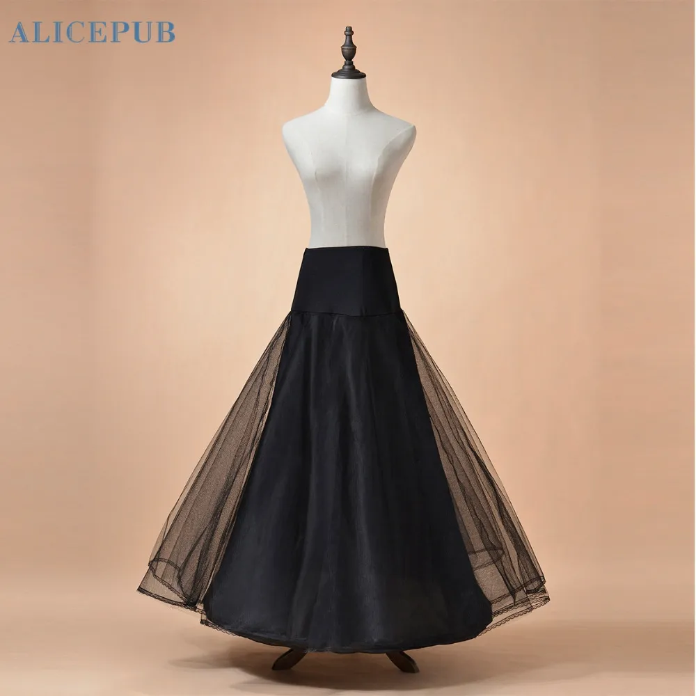 White/Black Petticoat For A Line Dress Wedding Accessories Underskirt