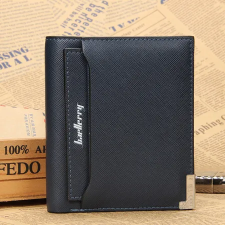 Fashion New Men Wallets Thick Pattern Mobile Documents Cross Vertical Style Quality PU Leather Card Holder Purse Wallet