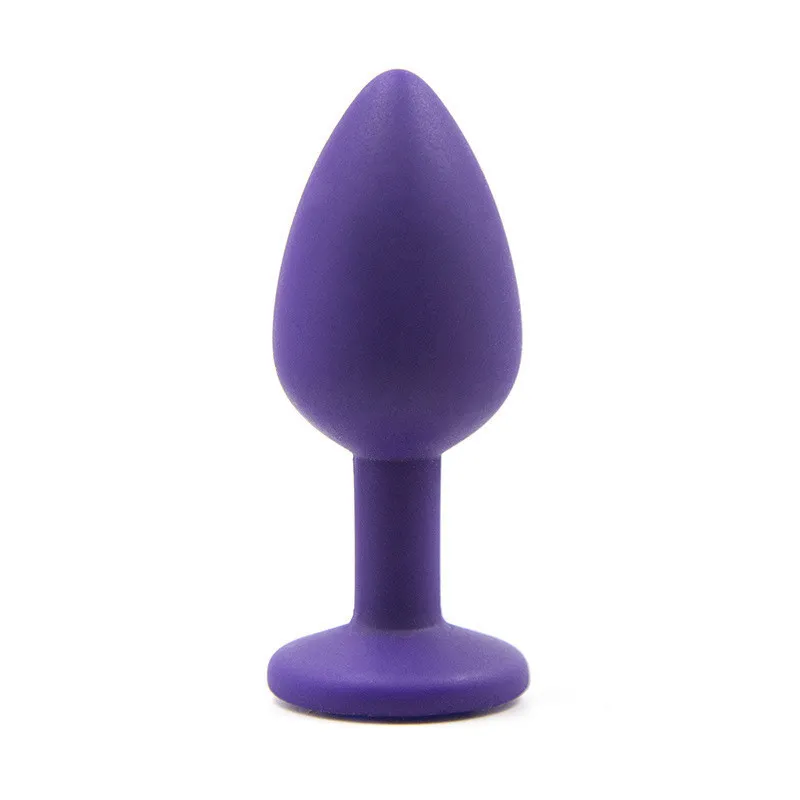 Silicone Anal Sex Toys for Women and Men Erotic Butt Plugs with Colorful Crystal Jewelry Adult Beads Anus Product Anal Plug6