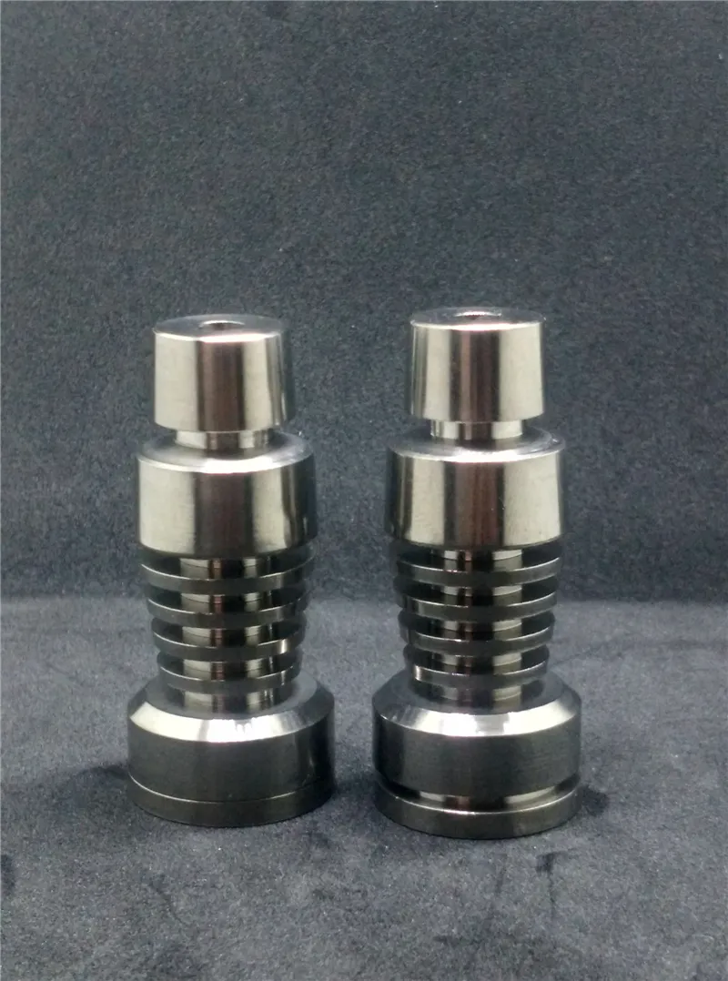 Deux fonctionnalités Domeless Titanium Nail Smoking TI Nails 14mm / 18mm Mâle Grade 2 GR2 ongles Ti-Tanium Convient à 14 / 18mm Cire DAB DAB Verre Eau Bongs
