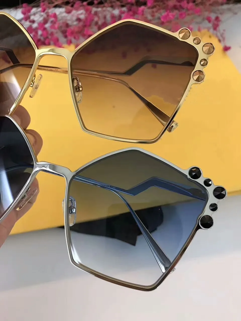 brand designer sunglasses for men sunglasses for women womens sun glasses mens brand designer UV400 protection men sunglasses FF0261 and box