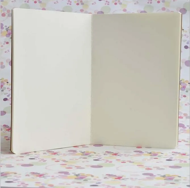 牛革紙ノートブック空白のメモ帳ブックビンテージソフトコピーブック毎日のメモKraftカバージャーナルノートブックオフィススクールブック