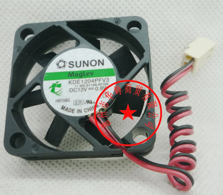 Ny original Sunon Cooling Fan 4cm 4010 12V 1.8W KDE1204PFVX 4010 KDE1204PFV2 3WIRE 12V 1.0W COOLER FAN, KDE1204PFV3 0.8W