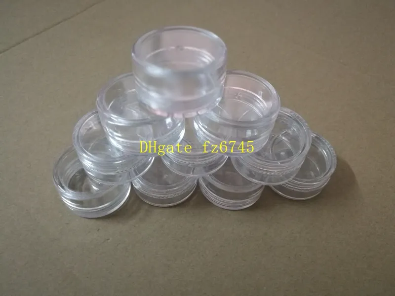 Fast shipping 10g Clear Empty Cream Jar 10ml Transparent Cream Pot Display Case 10cc Cosmetic Packaging