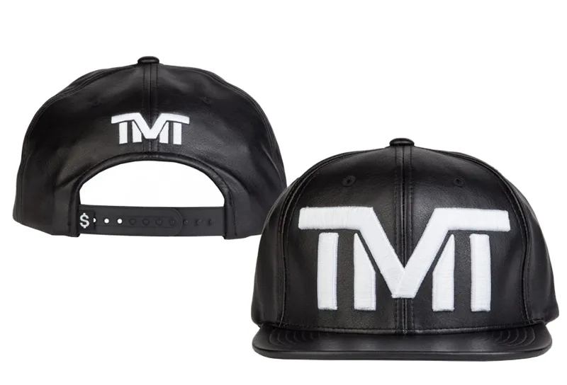 Hot Fashion TMT Snapback Hat The Money Hats Summer Visor Leather Cap Street Skateboard Gorras Adjustable Caps