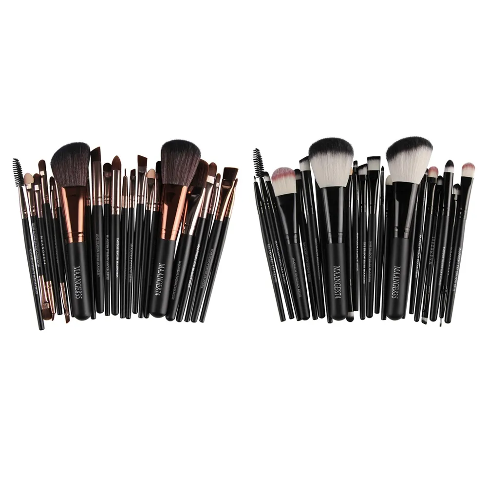 Maange Brand Professional 22st Cosmetic Makeup Brushes Set Blusher Eyeshadow Powder Foundation Eyebrow Lip Make Up Brush Kit B2827846215