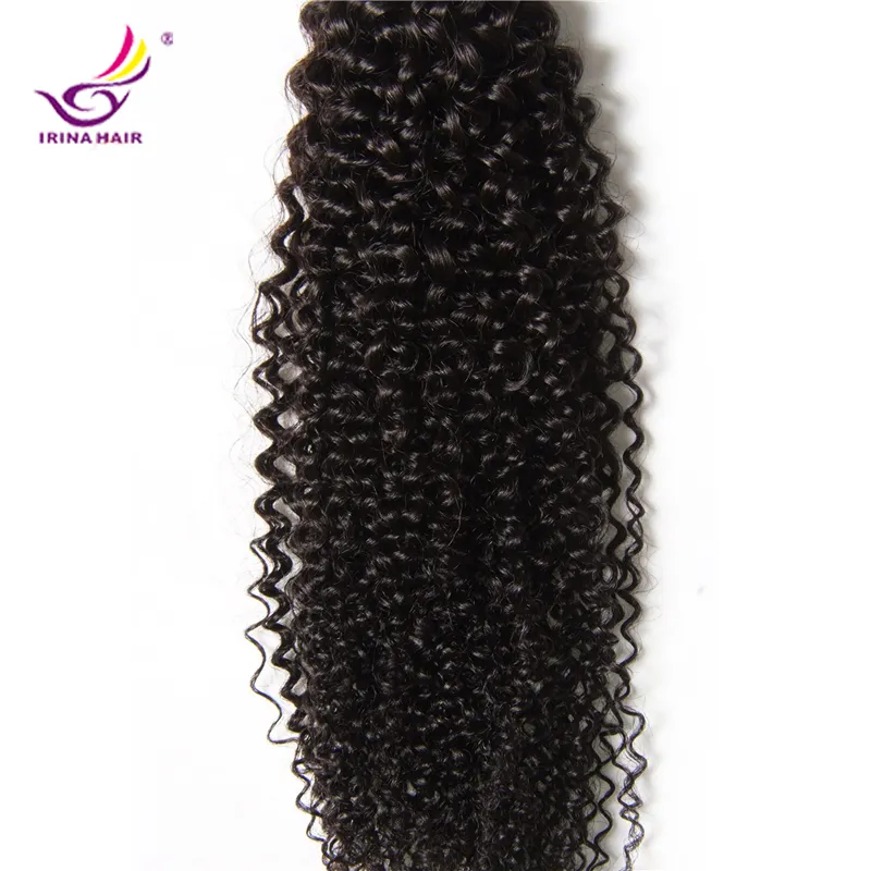 2017 Ny ankomst mänskliga hårförlängningar brasilianska jungfruliga hår 3 buntar Brasilianska Virgin Hair Afro Kinky Curly Wave kan färgas