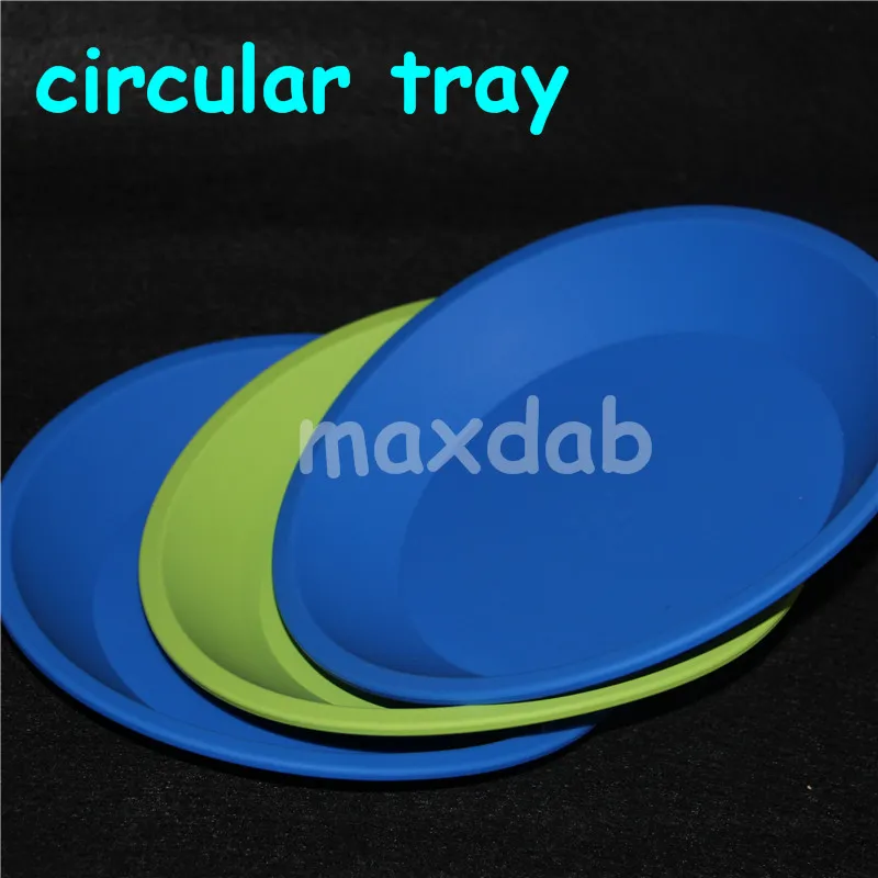 Bandejas de silicone circular prato profundo caixas redondas panela 8 