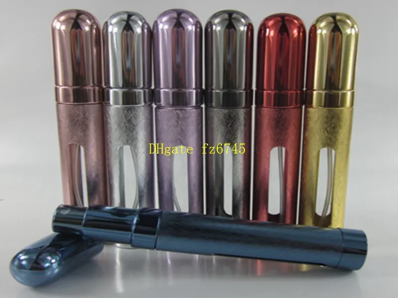 12ML Metal Shell Glass Inner Aluminum Nozzle mini Perfume Spray Portable Bottle Travel Atomizer Refillable bottles