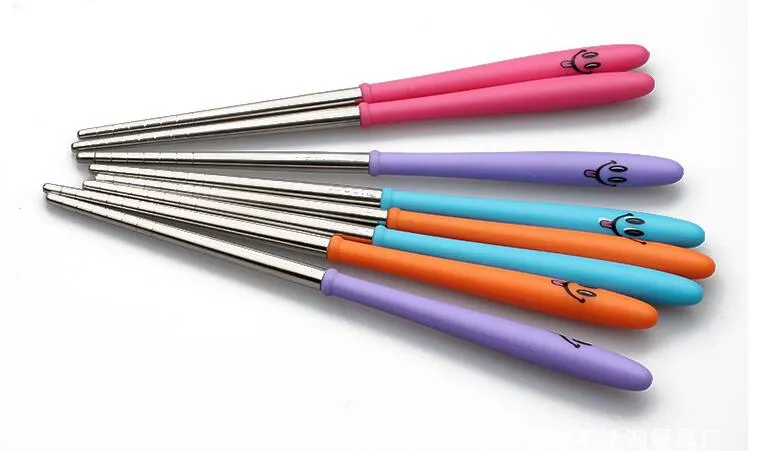 Customizable Cartoon Stainless Steel Wirecutter Chopsticks With