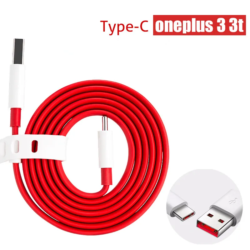 100% original OnePlus 3 3T / 1 + 5 5T DASH cable el 100CM 4A línea de datos de sincronización cable de carga rápida para OnePlus 3t USB 3.1 de cable Redondo