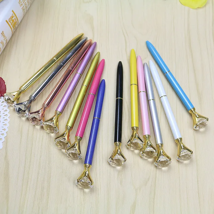 أزياء فتاة 19 قيراط كبيرة الماس أقلام أقلام الكريستال بيربونس لتوفيات مكتب القرطاسية المدارس