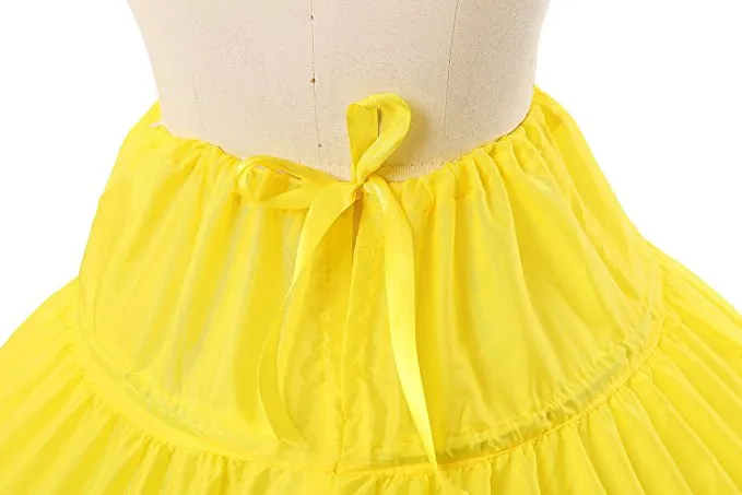 Bollklänningar Brudkrinolin Petticoat 6 Hoops Slip Golv Längd Plus Storlek Bröllop Petticoat Kjol Bröllop Tillbehör Billiga Gratis frakt