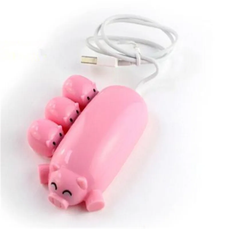 Séparateur de moyeux USB cochon créatif, pour ordinateur portable, accessoires universels, hub USB 2.0, 3 Ports, adaptateur de chargeur de voyage zpg043