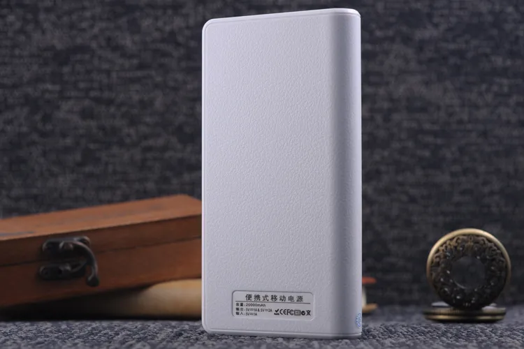 Целый и розничный кошелек банк Power Bank 20000 MAH камера PSP Планшет зарядное устройство 18650 Резервное копирование батарея светодиодная фонарик9728586