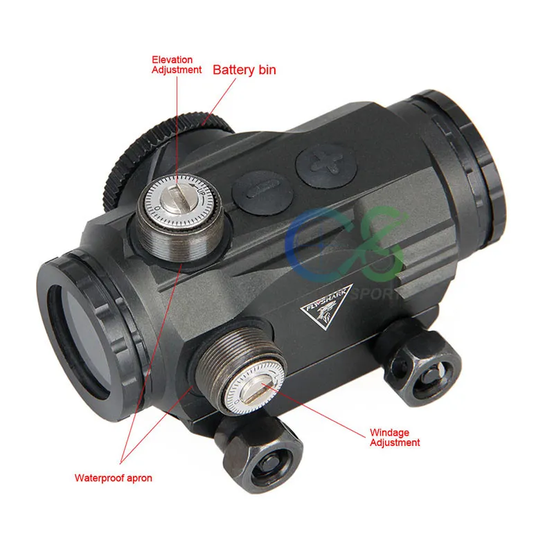 Jachtbereik Fly Shark 3Moa Red Dot Scope Ir Illumination voor jagen en buitengebruik van goede kwaliteit CL2-0110