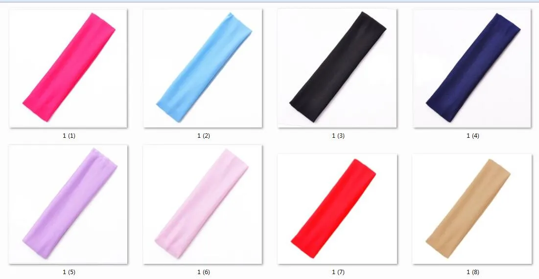 10 PZ Multicolore di Buona qualità Moda Popolare di colore della caramella sport yoga fascia elastica in spugna di capelli piombo il cerchio avvolgere la testa FD6525