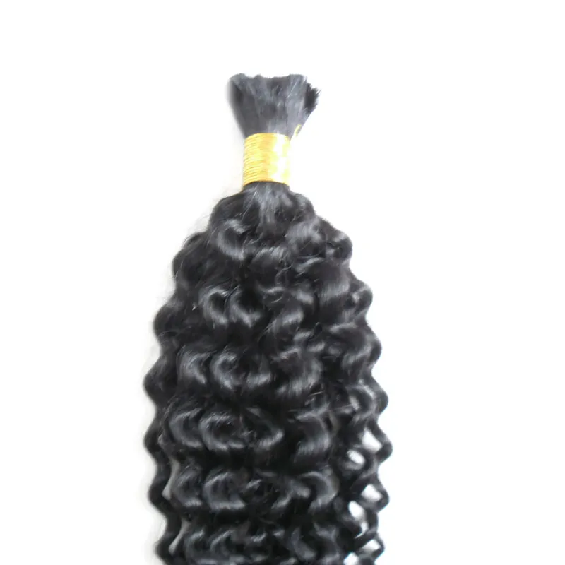 Brazilian Human hair for braiding bulk no attachment 100g afro kinky bulk hair no weft human hair bulk for braiding6892377