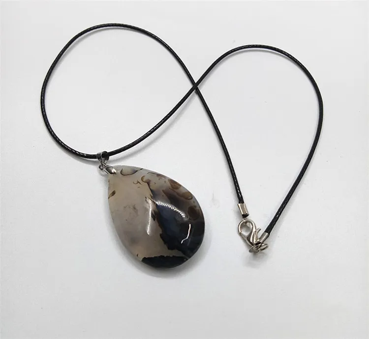 1 pièces offre spéciale pendentif en cristal d'agate naturelle personnalité pendentif en quartz d'agate de mode pour les cadeaux d'anniversaire