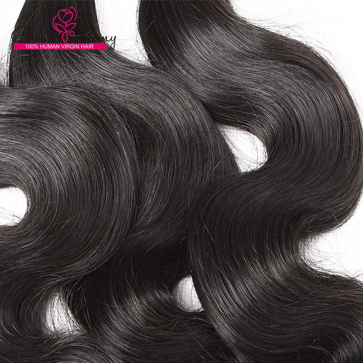 3 pz / lotto 834 pollici tessuto dei capelli umani tingibili colore naturale ondulato capelli indiani onda del corpo capelli tesse Greatremy hairextensions