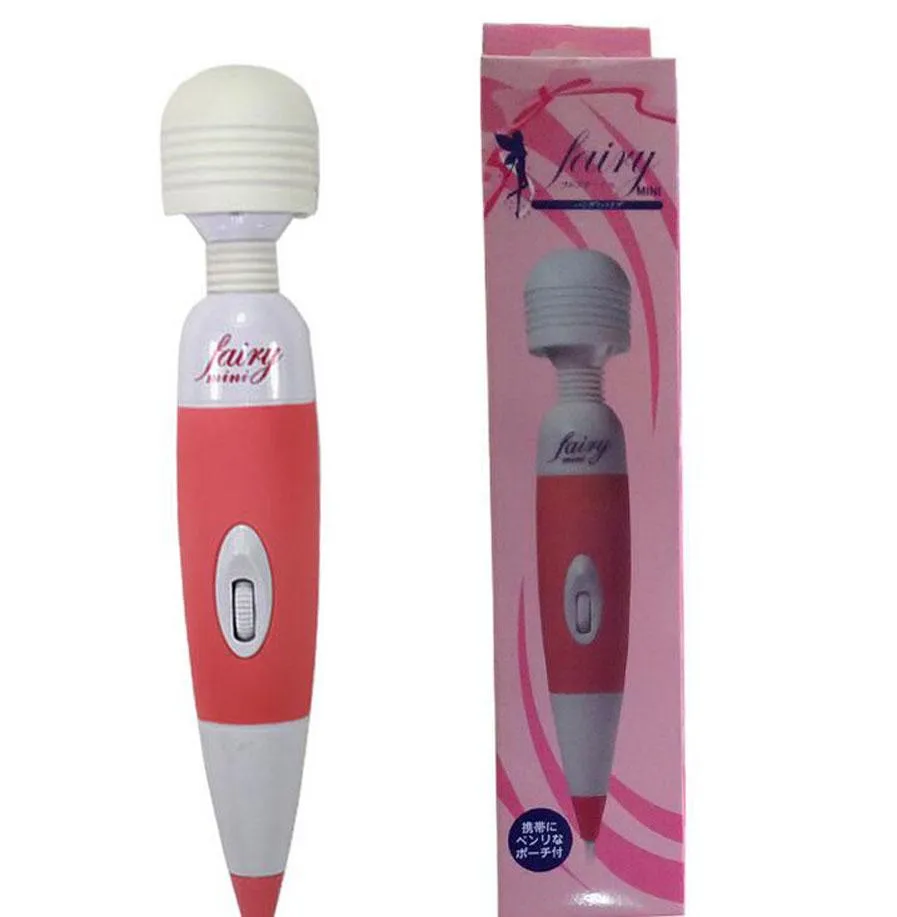 Wróżka AV Wibrator Clit Stimulacja Multi-Speed ​​Magic Wand Massager Body Magic Massager Sex Zabawki Dorosłych Produktów Pink Black