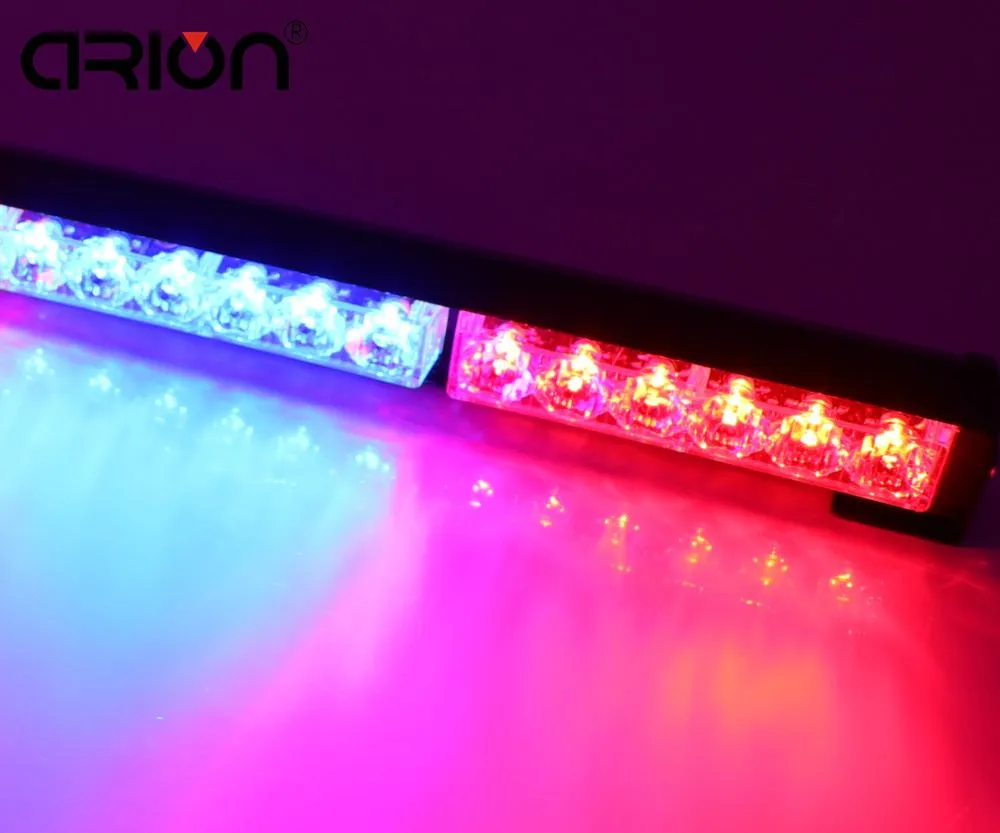 36w 12 LED Car Roof Flashing Strobe Emergency Light LED Truck Police Fireman Warning Lights Lamp Red Blue traffic signal light