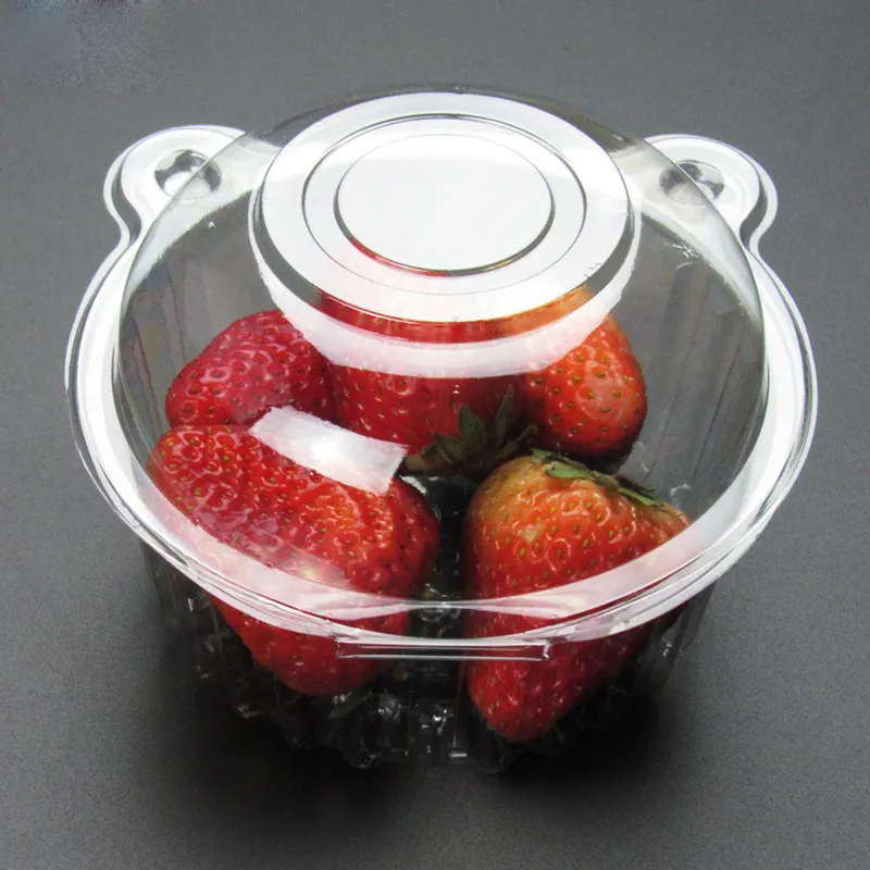 Plastik Kek Kek Muffin Dome Kılıfı Tek Kullanımlık Meyve Salatası Tutucu Kutuları Konteyner Ambalaj Kutusu