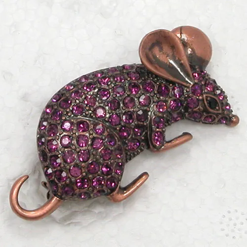 Groothandel muizen muis rhinestone pin broches C101940