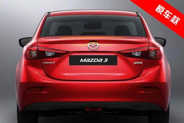 Material ABS más fuerte de alta calidad con empenaje del alerón trasero de pintura de color para Mazda Axela 2014-2017