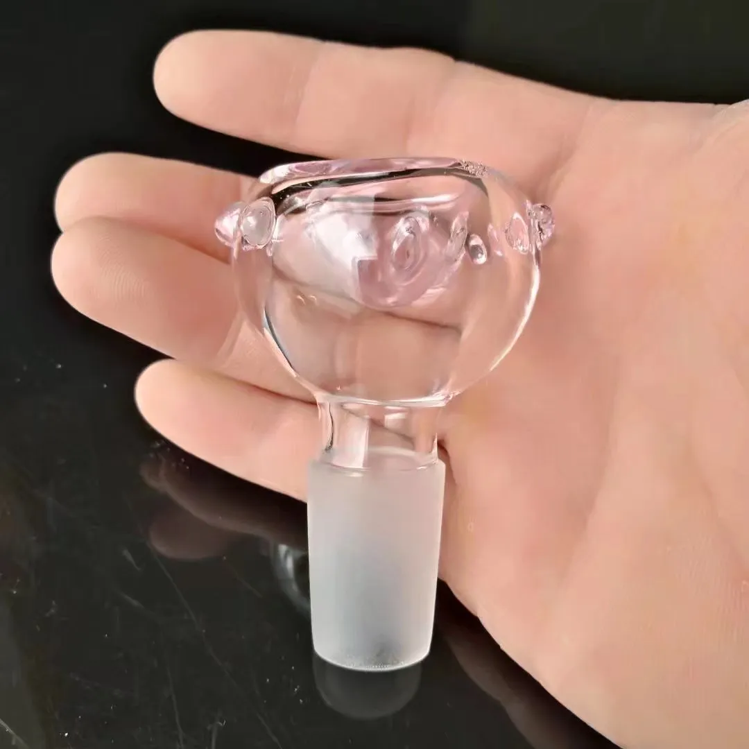 Konkava Spray Bubble Glas Bongs Tillbehör, Glas Rökpipor Färgrik Mini Multi-Colors Handrör Bästa Sked Glasrör