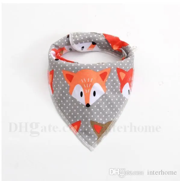 Bébé Bavoirs Burp Tissu INS Bande Dessinée Salive Serviette Triangle Imprimé Bavoirs Enfants Coton Tête Écharpe Nourrissant Bavoir Bavoir Pinafore Turban H507