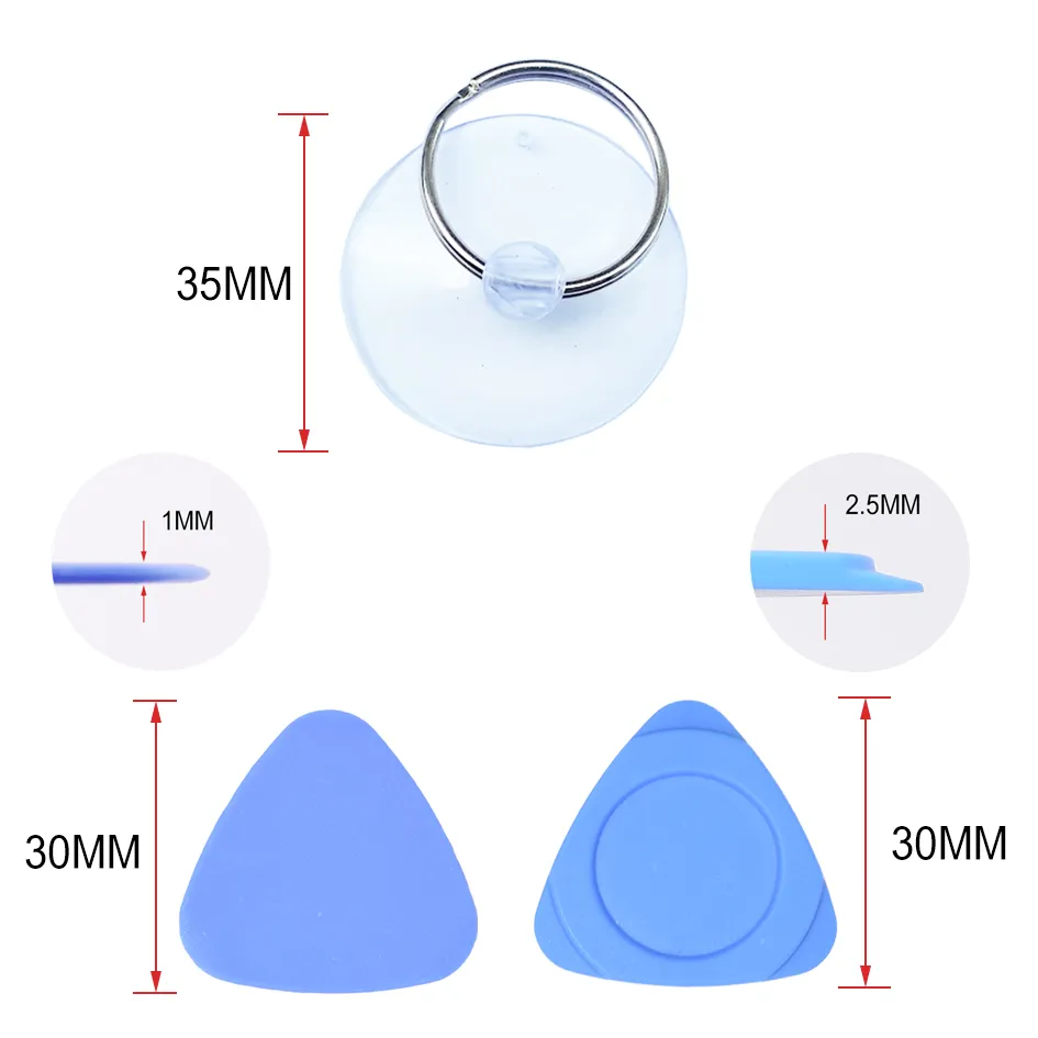 10-in-1-Öffnungswerkzeug-Set, Hebelreparaturwerkzeug mit Schraubendreher für iPhone, Samsung Galaxy S4, 